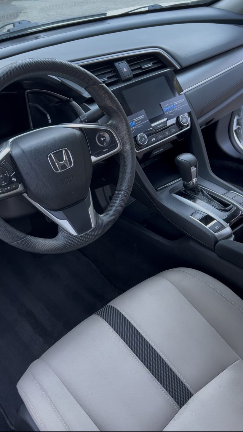 Car interior after detailing — clean seats and cabin
